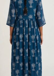 Embroidered Teal Kurta
