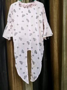 Baby Pink Designer Balloon Sleeves Top