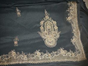 Elegant Grey Embroidered Saree