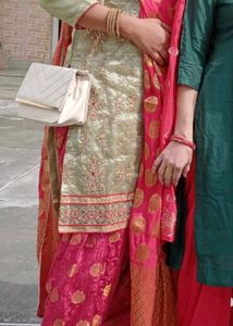 Exquisite Embroidered suit salwar with dupatta