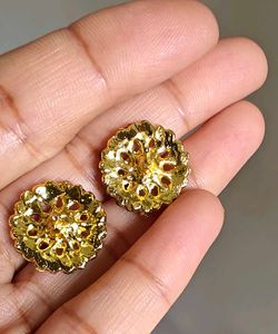 💗 Dusty Rose Sparkling Crystal Stud Earrings