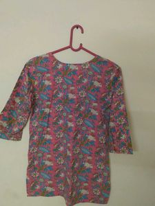 Pretty Pink Floral Tunic