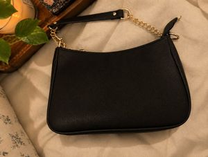 Coach Black Leather Shoulder Bag