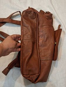 Brown Leather Tote Bag