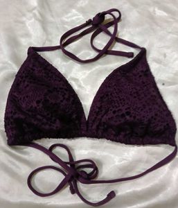 Stylish Purple Bikini Top