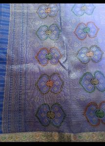 Elegant Blue Silk Saree