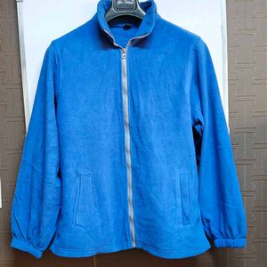 Vibrant Blue Fleece Jacket