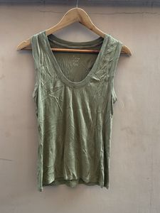 Green Sleeveless Tank Top