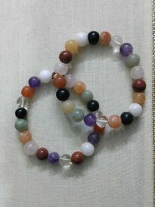 Multi Gemstone Crystal Unisex Bracelet