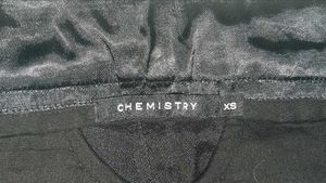 🖤 CHEMISTRY Black Satin Tailored Trousers — Luxe