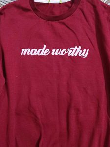 Maroon "Made Worthy" Sweatshirt