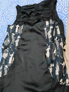 Stylish Black Top &amp; Khaki Pants Set