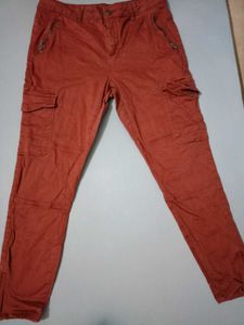 Orange Cargo Pants