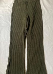 STREET9 Olive Green Ribbed Pants