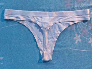 Calvin Klein White Cotton Thong