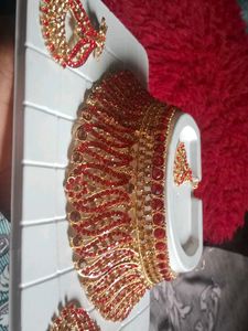 Red &amp; Gold Jewelry Set