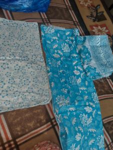 Beautiful Blue Embroidered Kurta Set