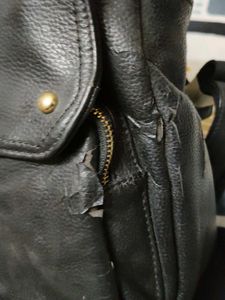 Kathleen Kelly Black Leather Backpack