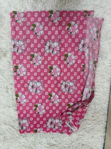 Vibrant Pink Floral Single bedsheet