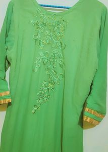 Green Party Wear Suit Salwar For Girl Or Women