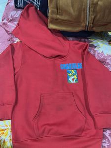Boy's Graphic Print Hoodie