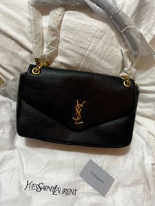 Ysl Classic Black Leather Shoulder Bag