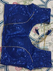 Stunning Blue Sequin Blouse
