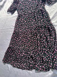 MAX Floral Print Button-Down Dress