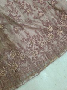 Net Un Stitched Gown