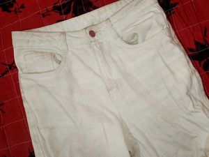 White Cargo Jeans