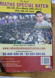 SSC Mathematics Objective Questions Book