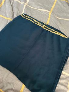 Elegant Teal Blue Saree
