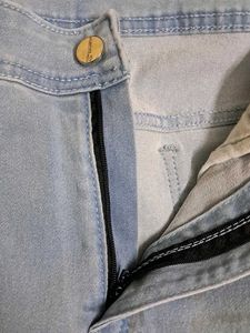 Light Blue Bell Bottom Jeans
