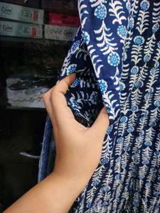 2xl Stylish Blue Printed Kurta with Pants