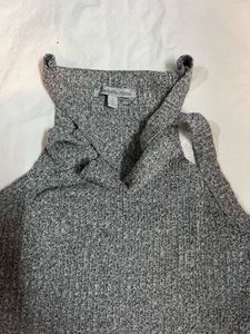 Charlotte Russe Grey Marled Ribbed Top