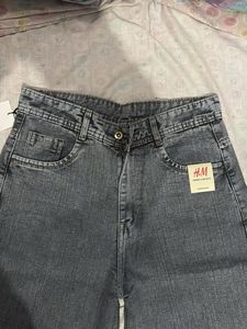 H&amp;M Wide Leg Grey Jeans