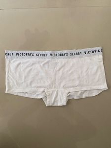 Victoria's Secret Pink Striped &amp; White Briefs Set
