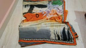 Abstract Print Saree