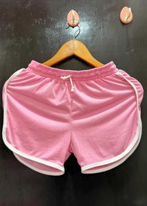 Cute Pink  Shorts with White Trim