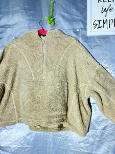 Cozy  camel Fleece Pullover