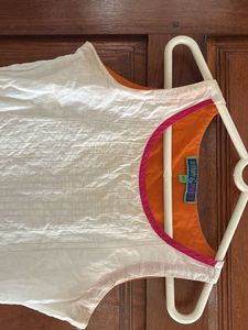 White Paisley Top