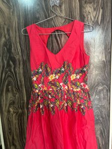 Vibrant Floral Print Sleeveless Dress
