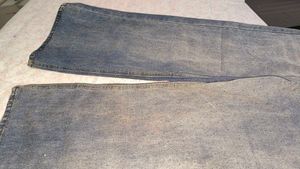 Wide Leg Denim Jeans with Tie Belt and rhinestone.