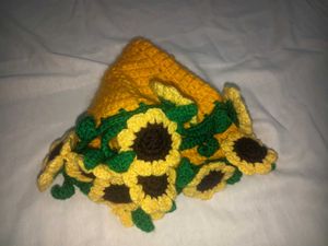 Handmade Crochet Sunflower Doily