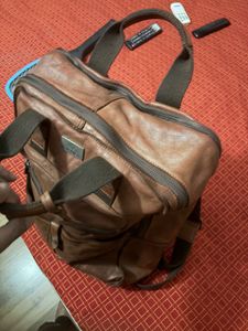 Stylish Brown Leather Backpack