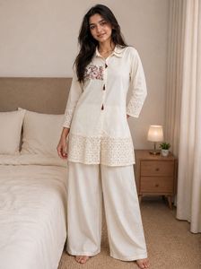 SALE!!!!!Elegant Embroidered Cotton Co-o