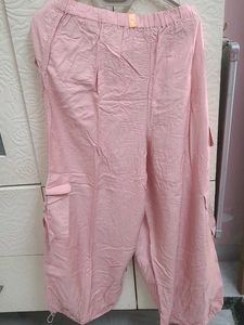 Stylish Pink Cargo Pants