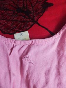 pink embroidery Kurtha set
