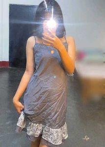 Grey Lace Nighty
