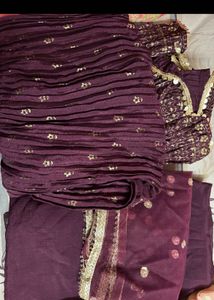 Embroidered Nyra kurta dupatta Set